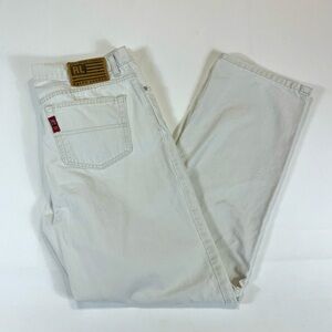 Ralph Lauren Cream Straight Leg Jeans